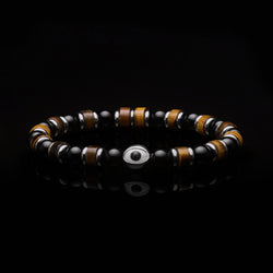 Evil Eye bracelet, Beaded bracelet, tiger eye beaded bracelet 