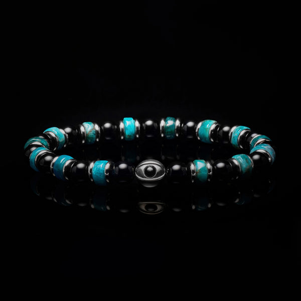 Evil Eye bracelet, Beaded bracelet, turquoise beaded bracelet 