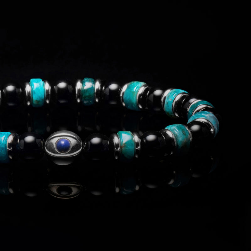 Evil Eye bracelet, Beaded bracelet, turquoise beaded bracelet 