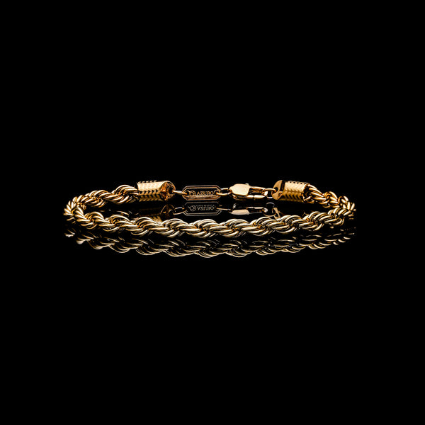 gold twisted chain bracelet for men 