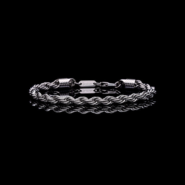 twisted bracelet for men, 925 silver twisted bracelet 