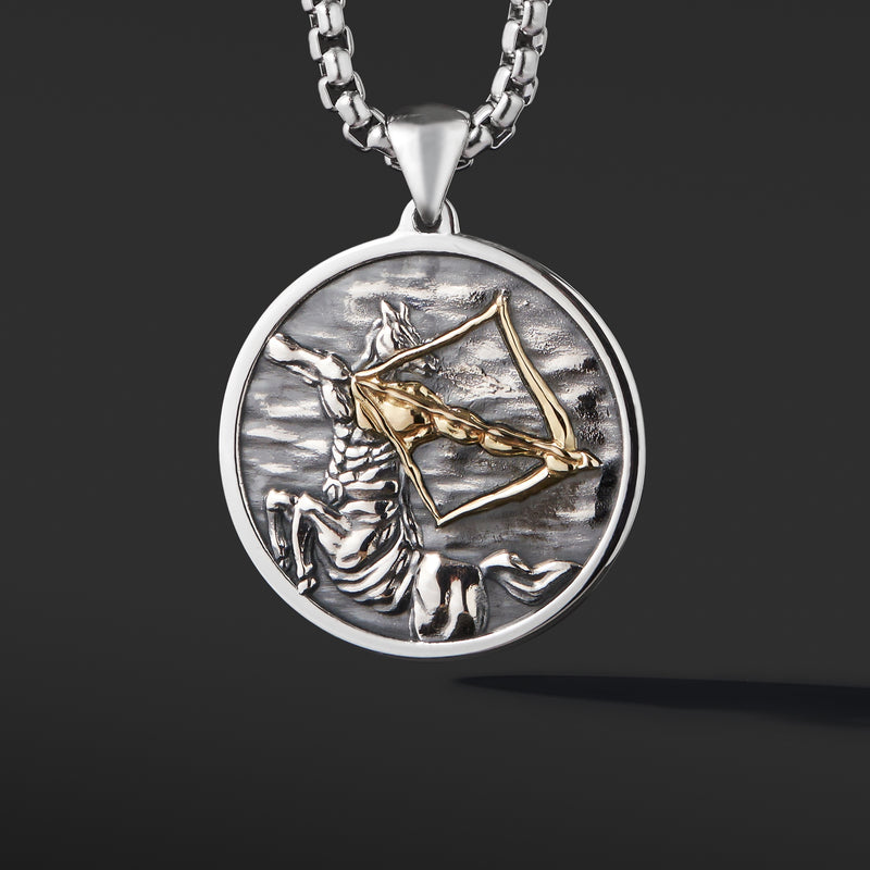 Zodiac necklace Gemini in stainless steel silver PERIA | Bijou Box®