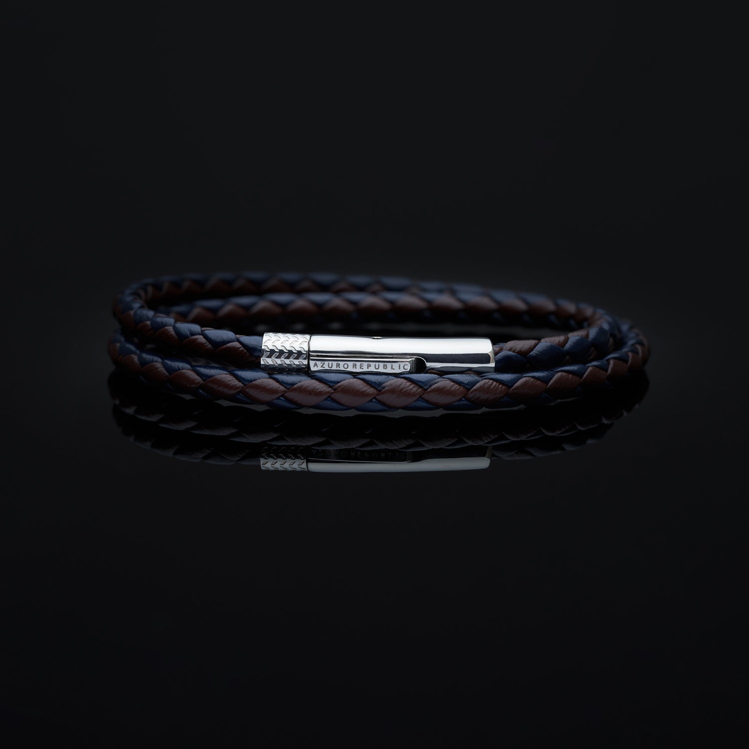 Leather bracelets are one of the stylish types of bracelets. Offering black leather bracelets, leather wrap bracelets, braided leather bracelets. Personalized leather bracelets with engraved names are available through our customized service. 