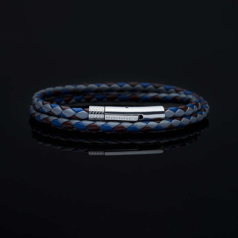 Leather bracelets are one of the stylish types of bracelets. Offering black leather bracelets, leather wrap bracelets, braided leather bracelets. Personalized leather bracelets with engraved names are available through our customized service. 