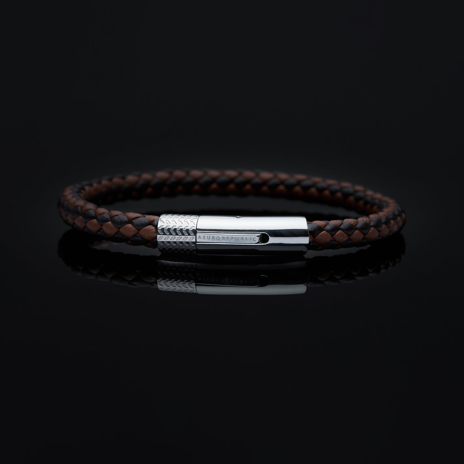 Leather bracelets are one of the stylish types of bracelets. Offering black leather bracelets, leather wrap bracelets, braided leather bracelets. Personalized leather bracelets with engraved names are available through our customized service. 