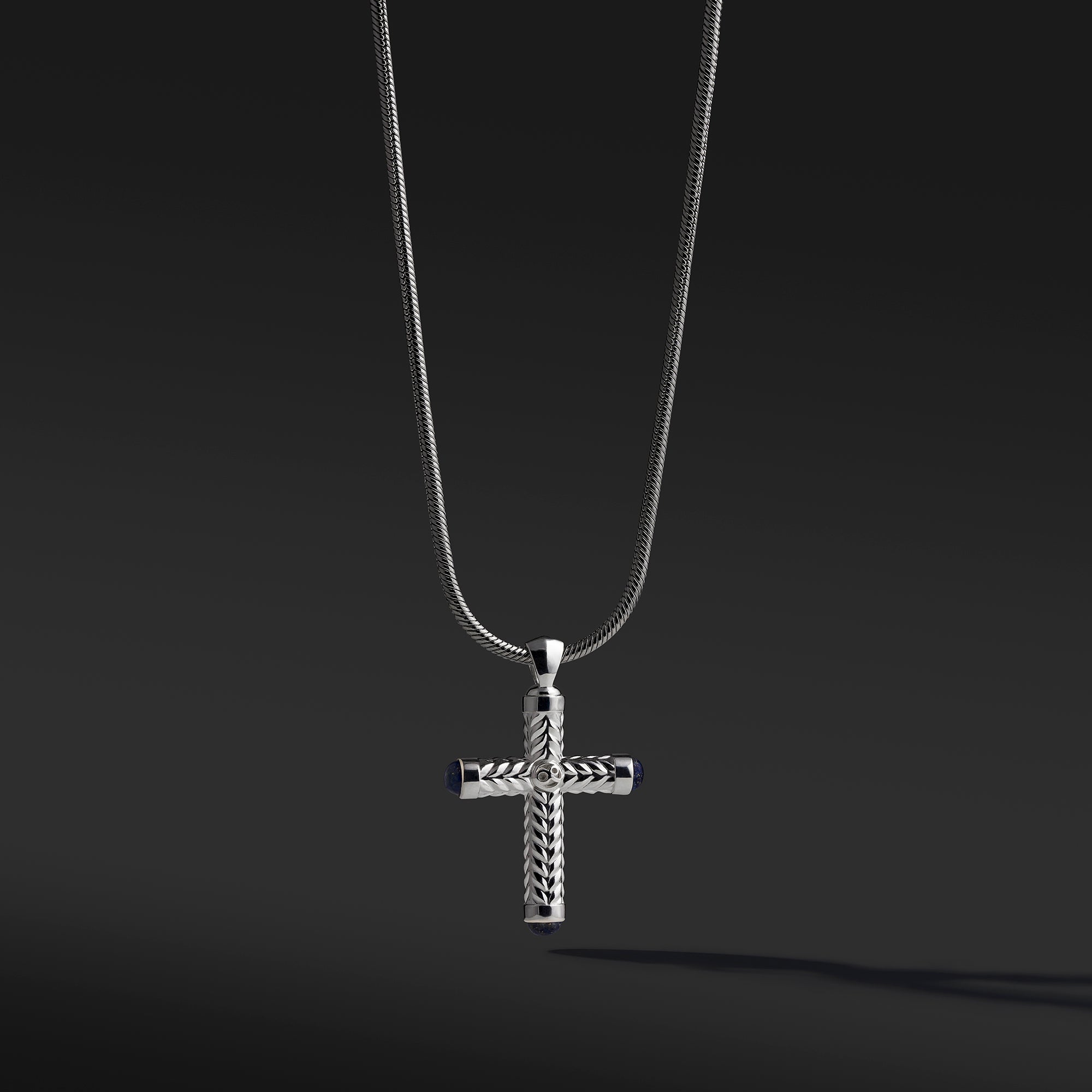 Azuro 925 Silver Cross Necklace | Exquisite Cross Pendant For Men