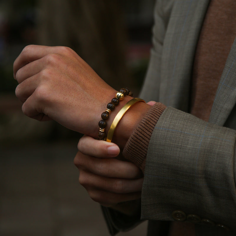 Gold Jay - Cuff Bracelet | Mens bracelet gold jewelry, Mens gold bracelets, Mens  cuff bracelets