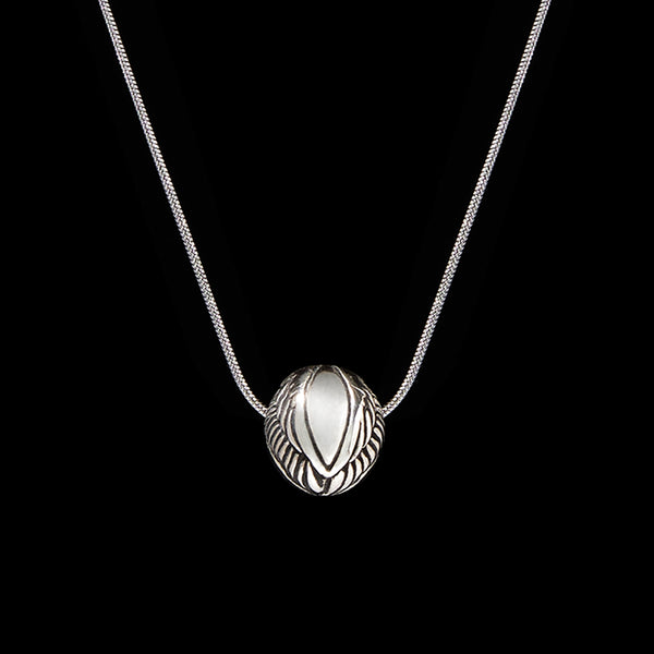 Angel Wing Necklace is one of our fine designer bracelets with limited stocks. Men's Crystal Necklace is the ultimate statement of your style and a silver Angel Wing bead adds sophisticated and luxurious elements to this men's necklace collection. Custom your silver necklace with different crystals and beads to create your personalized jewelry. Shop Men's Angel Wing Necklace today. 