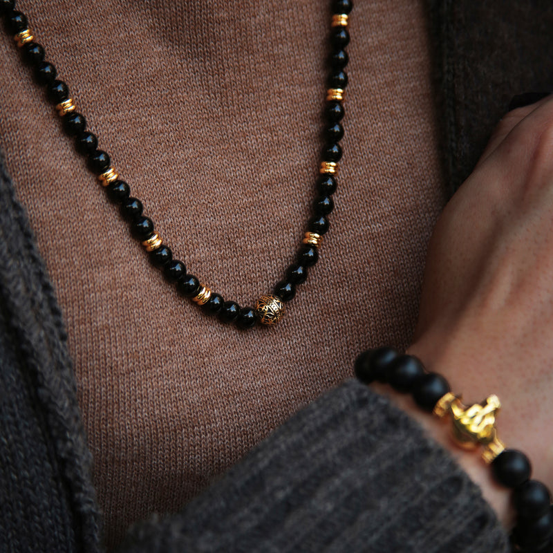 Golden Obsidian Necklace & Earrings - Clear Purpose - Rita's Rainbow Jewelry  - Handmade Gemstone Jewelry