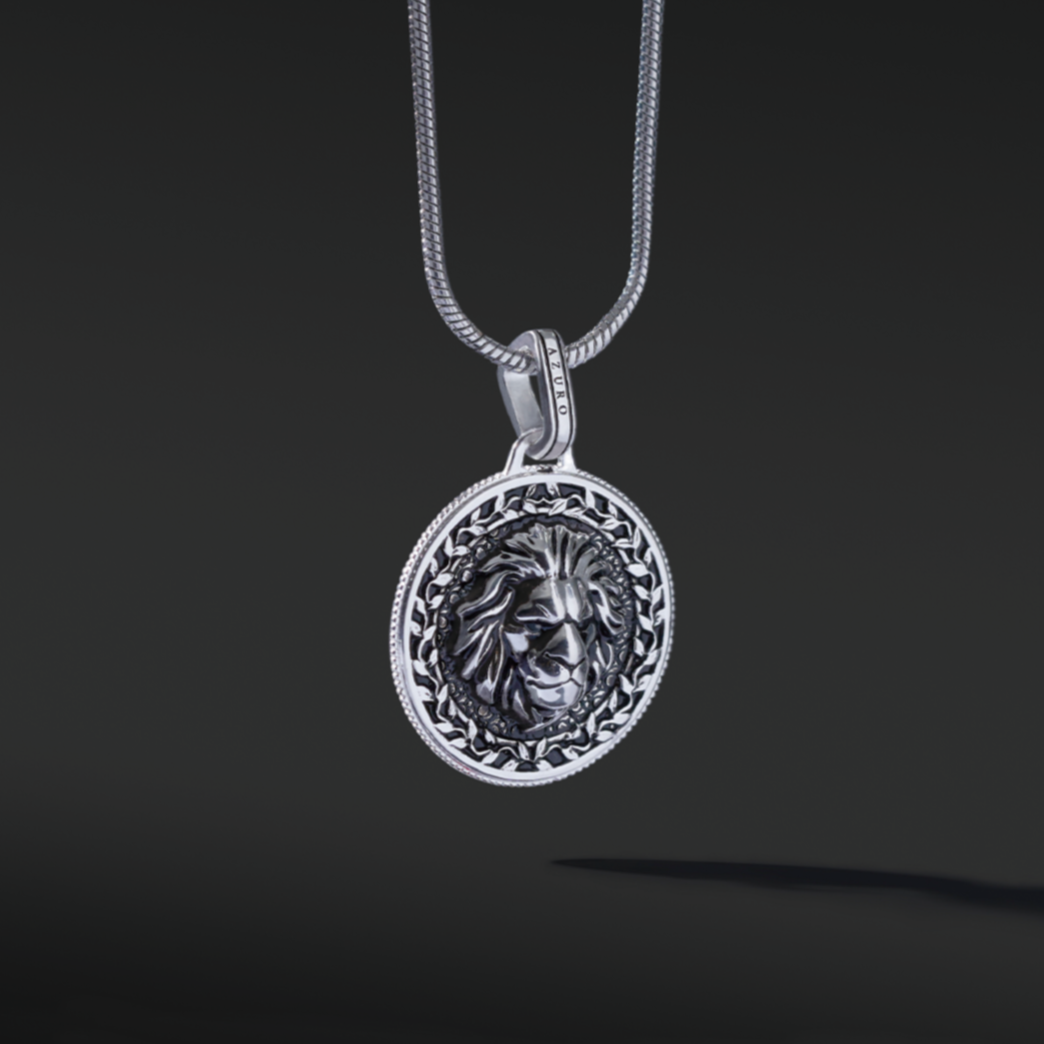 The silver lion pendant necklace is one of our iconic lion collections for men. A lion pendant is a reminder of carrying passion and ambition to everyday life. Oxidization silver with hand polishing finishing of the lion pendant is an appreciation of craftsmanship and exceptional style.