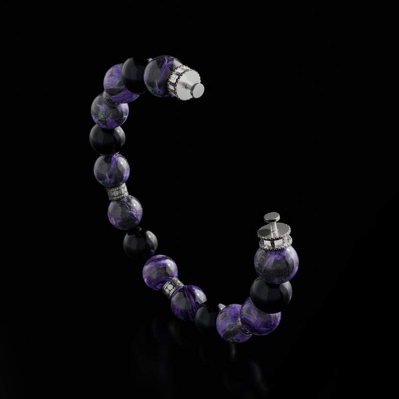 The Azuro gemstone bracelet, with various healing crystals of your choice, will activate different supporting energies and draw out negativity. Wearing the a beaded bracelet would enhance connection to spirit and heighten sensitivity to positive energy. 