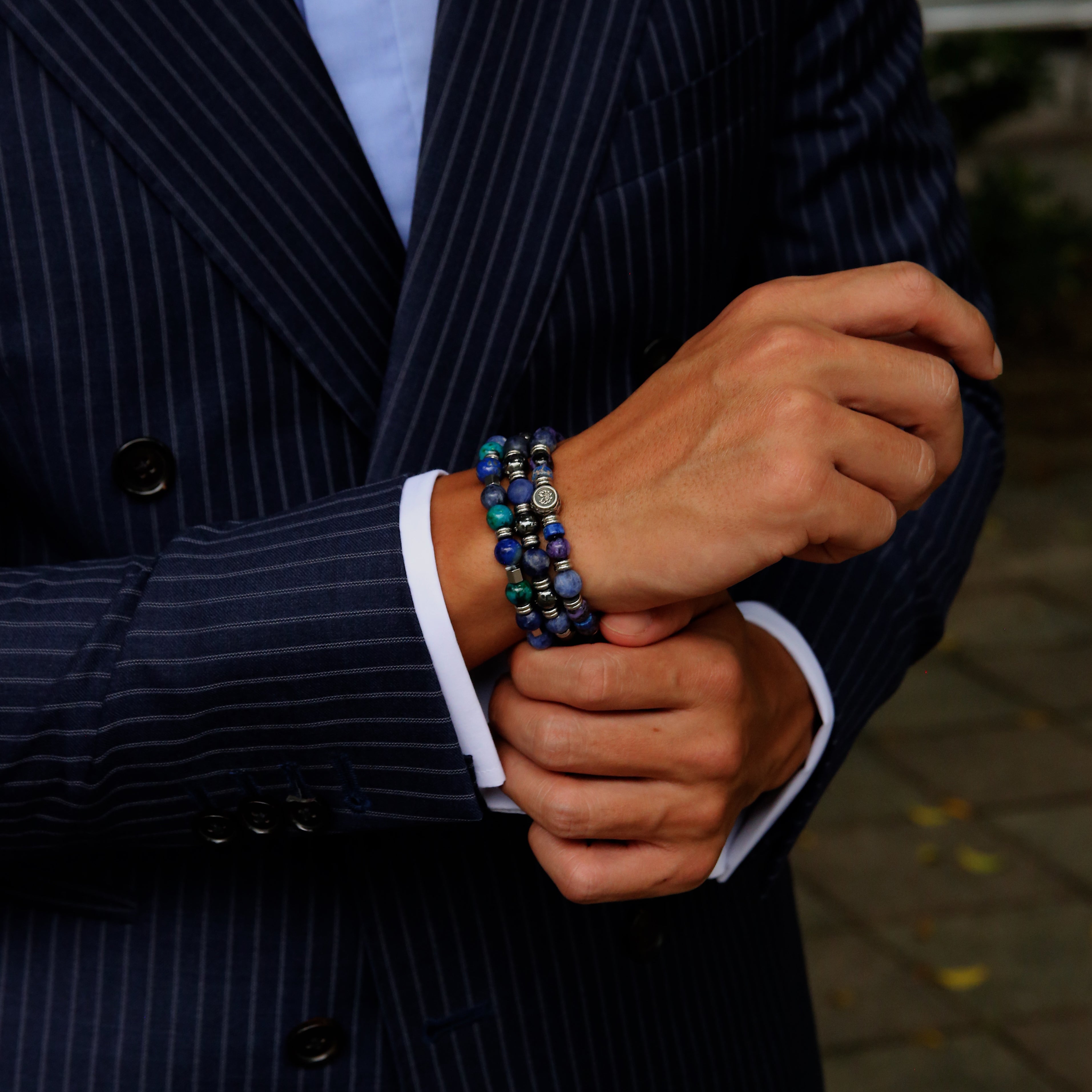 mens stack bracelet can be a silver stackable bracelet or a gold stacking bracelets. Custom your stack bracelet in crystals and rare gemstones. Crafted 925 silver and gold stackable bracelets are in style. Stack up your stack beaded bracelets now. 