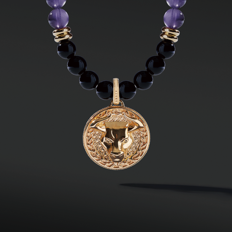 Cute little amethyst necklace 💜 Adjustable cord... - Depop
