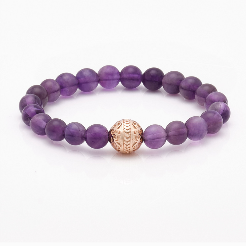 Giuesytic 21st Birthday Gifts for Her Amethyst Bead Bracelet India | Ubuy