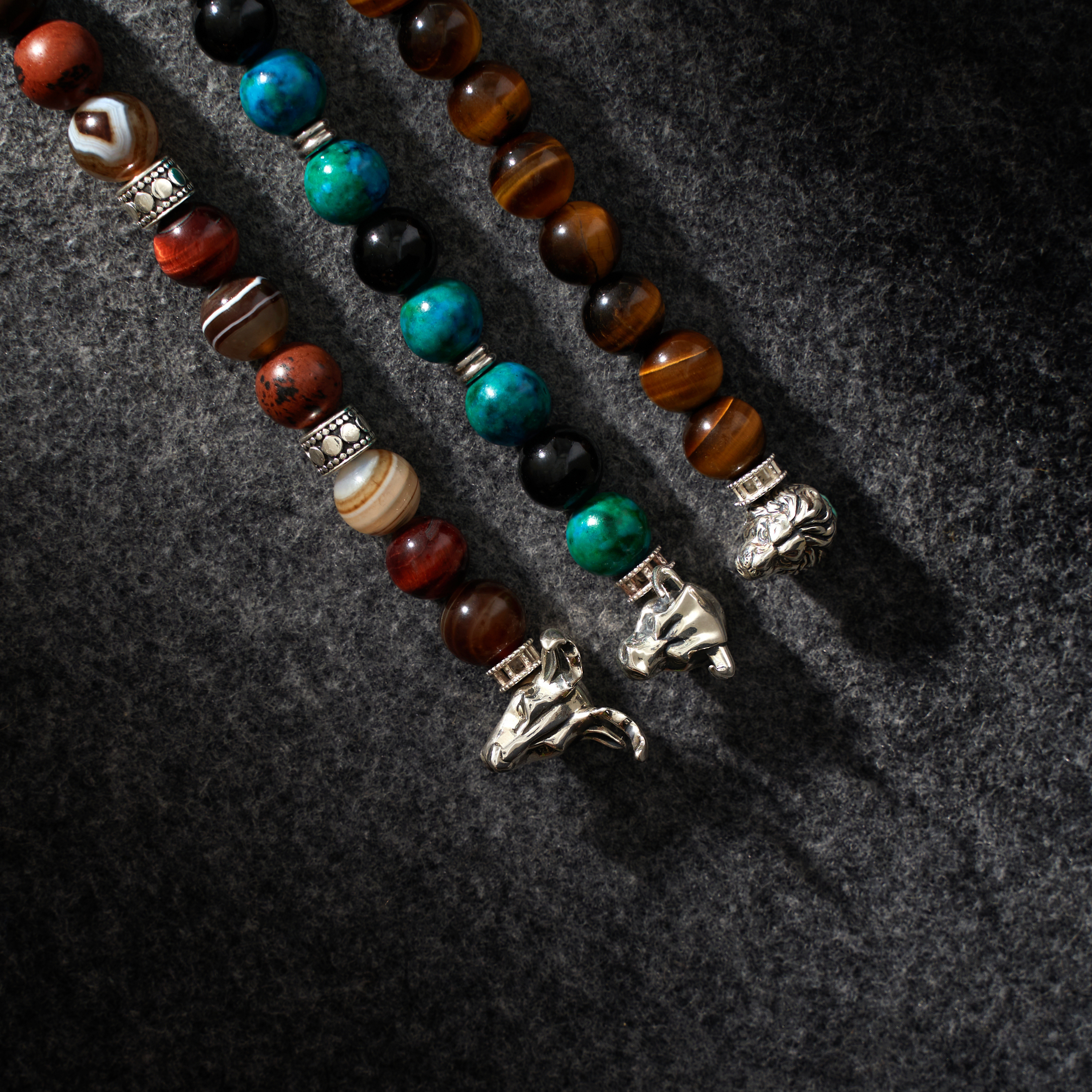 Ravenclaw Tile Bead Stretch Bracelet | Blue Metal | Waterproof Bracelets for Men | Men's Stylish Jewelry & Accessories | Pura Vida
