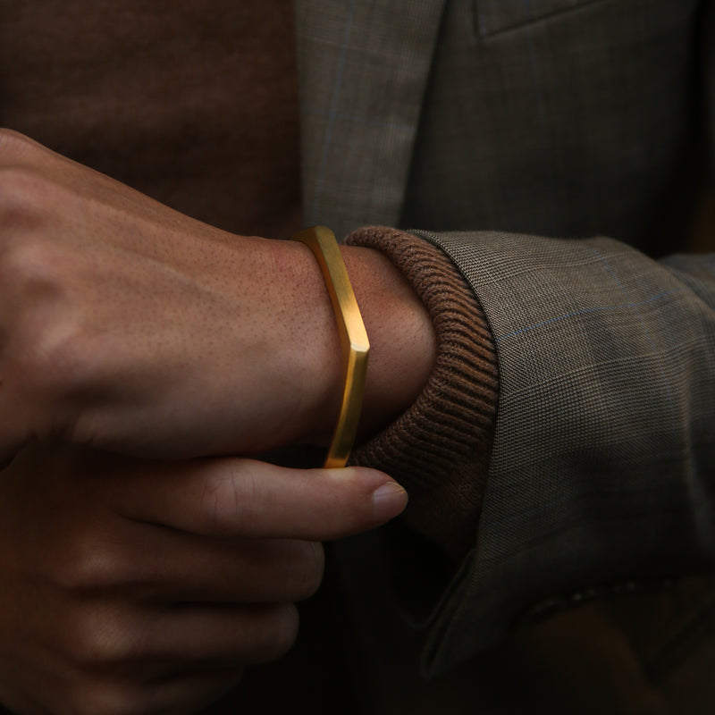 Stylish Gold Cuff Bracelet for Men