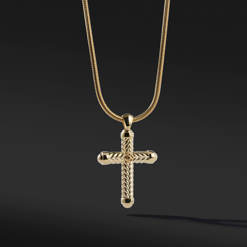 Cross Pendant Necklace | Azuro Statement Cross Pendant