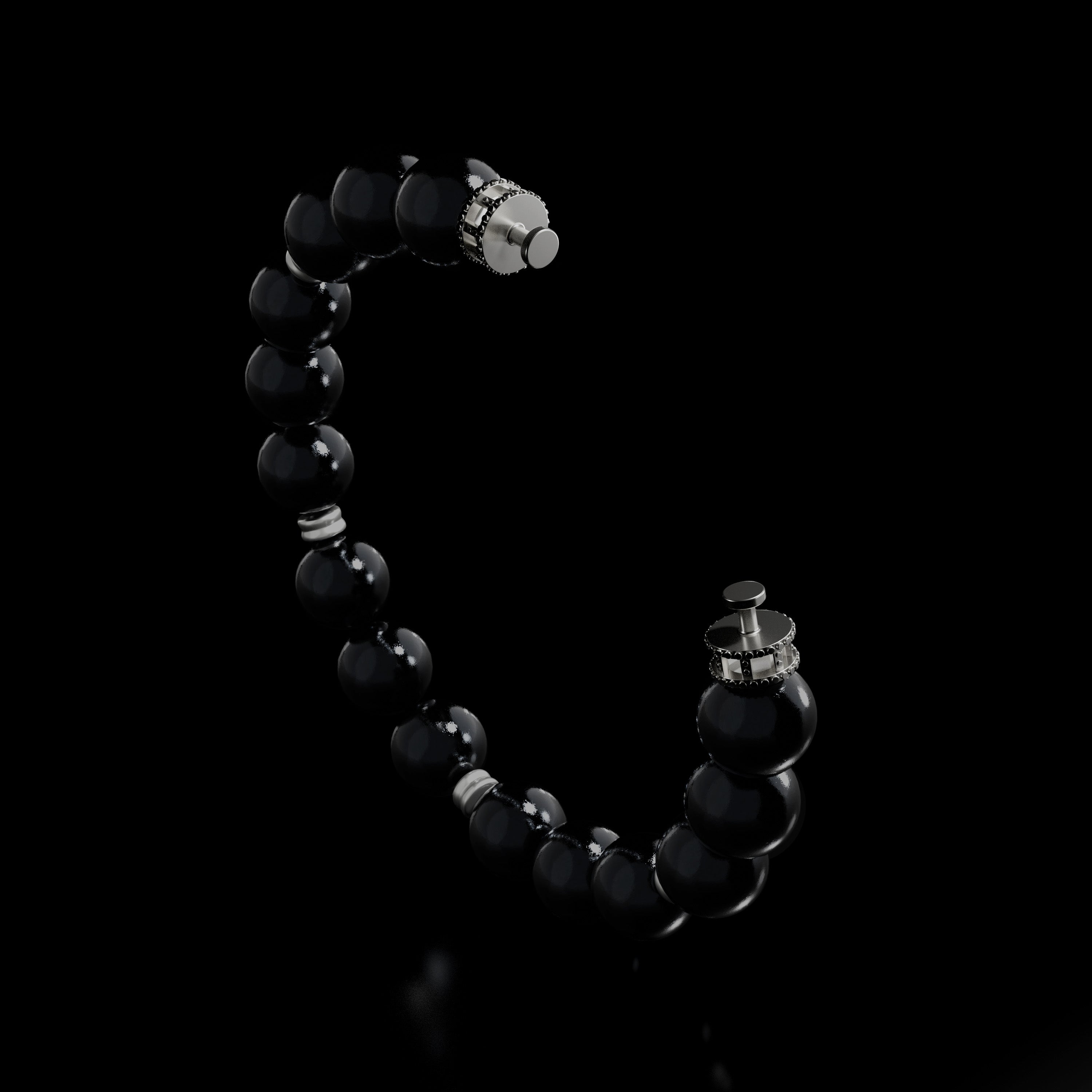 Steel Beaded Bracelet (Chain Only, without charm)