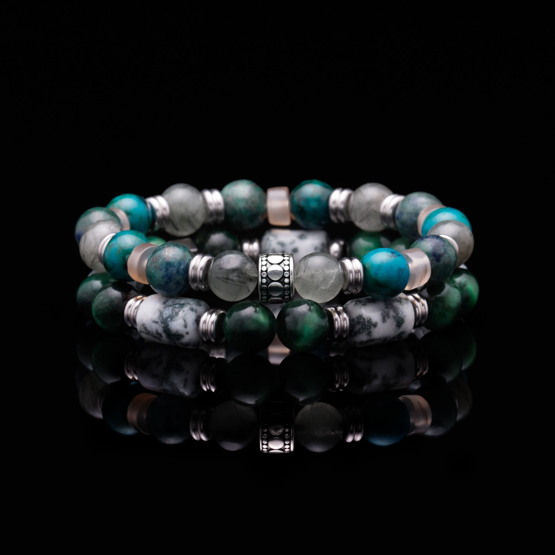 mens stack bracelet can be a silver stackable bracelet or a gold stacking bracelets. Custom your stack bracelet in crystals and rare gemstones. Crafted 925 silver and gold stackable bracelets are in style. Stack up your stack beaded bracelets now. 