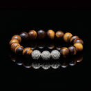 Tiger Eye bracelet enhances the quality of the faithful mind and persistence. Made for those men in leadership positions, the stone of this tiger eye bracelet helps you stay centered and calm despite the ups and downs. As one of the most popular gemstone bracelets, we selected Grade AAA gemstones for our silver tiger eye bracelet.