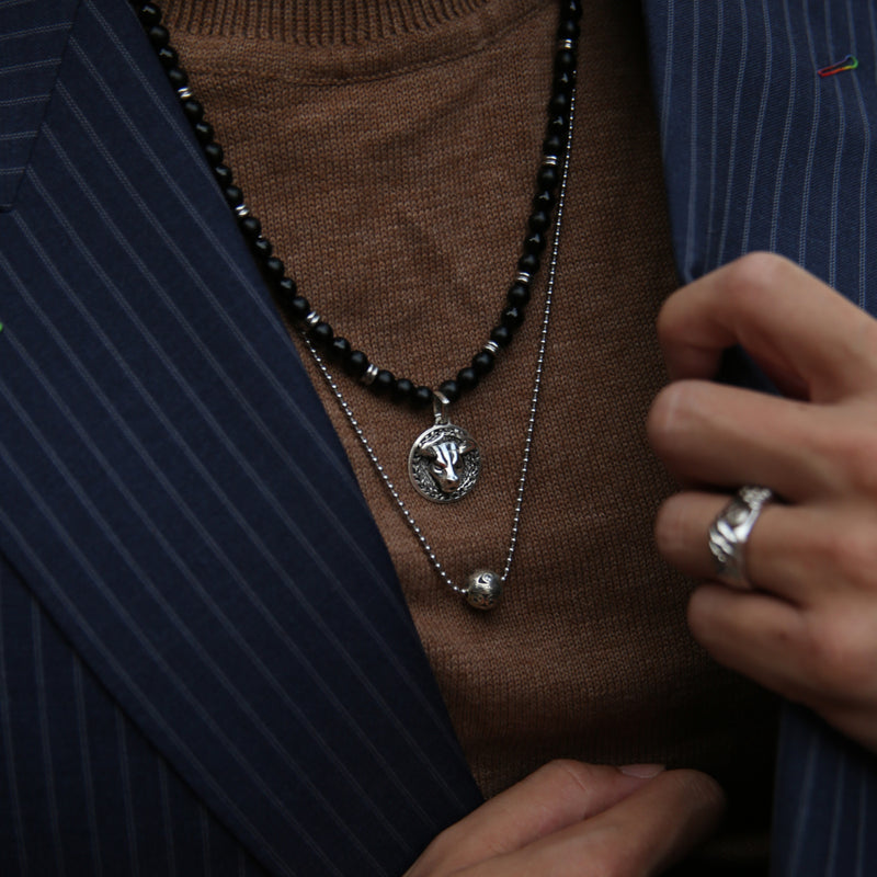 Viper Cross Pendant Men Necklace 316L Stainless Steel Diamond Punk Gothic  Chain | eBay